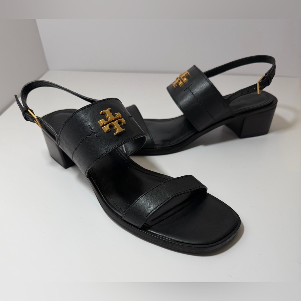 +TORY BURCH eleanor heel sandal in black